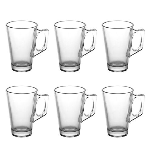 VINSANI LATTE GLASS 6PCS + COFFEE STAND 0006375