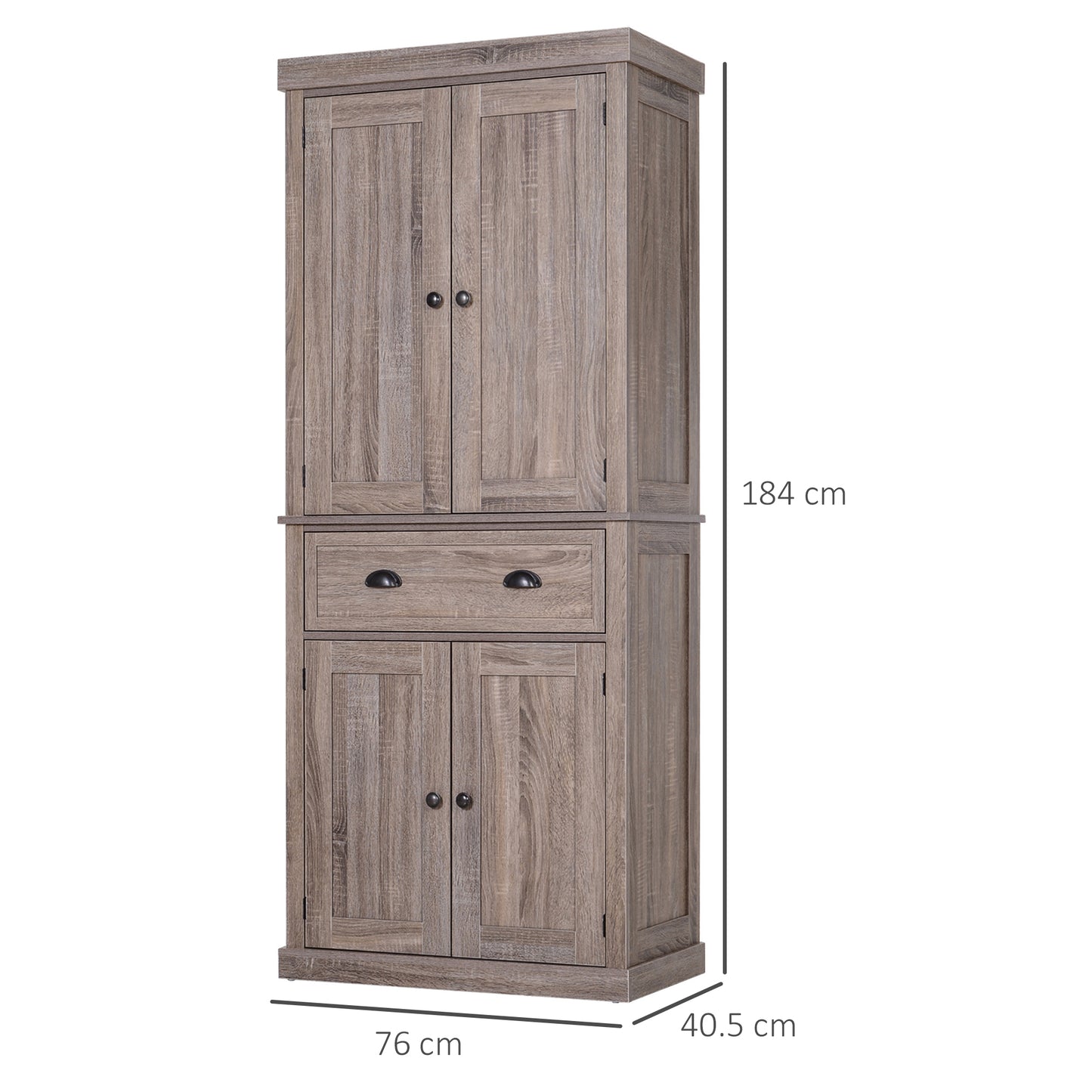 Freestanding Pantry Cupboard Storage Cabinet Home Organizer Furniture