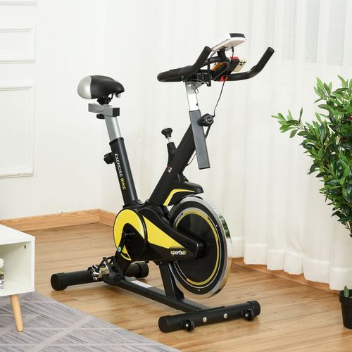 HOMCOM Exercise Bike 10KG Flywheel Cycling w/ Adjustable Resistance LCD Display