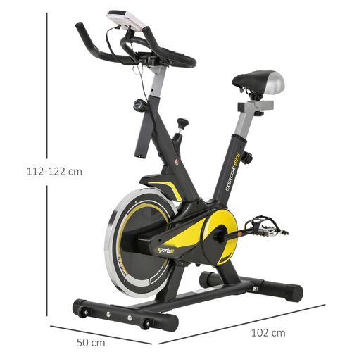 HOMCOM Exercise Bike 10KG Flywheel Cycling w/ Adjustable Resistance LCD Display