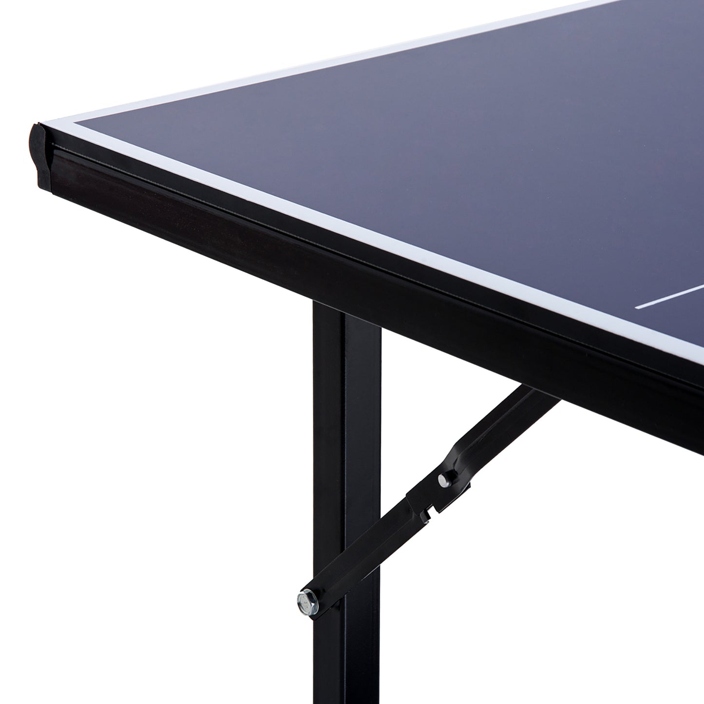 Tennis Table Ping Pong Foldable with Net Game Steel 183cm Indoor, Blue HOMCOM