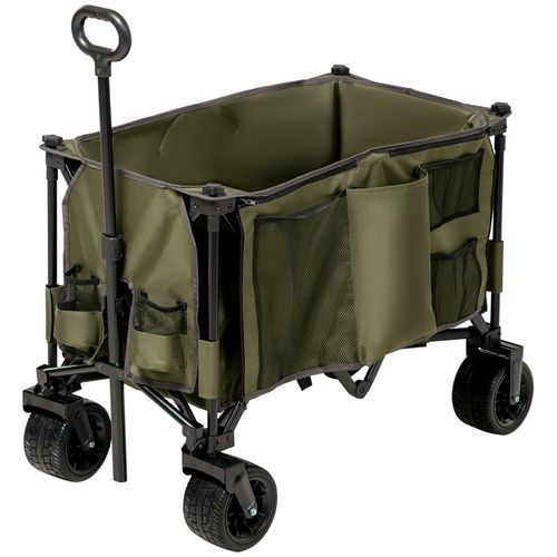 Folding Garden Trolley Collapsible Camping Trolley Steel Frame Oxford Fabric