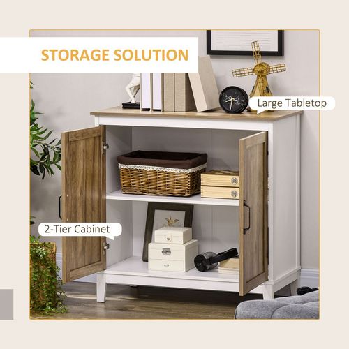 Farmhouse Storage Cabinet, Storage Cupboard Sideboard with 2 Doors