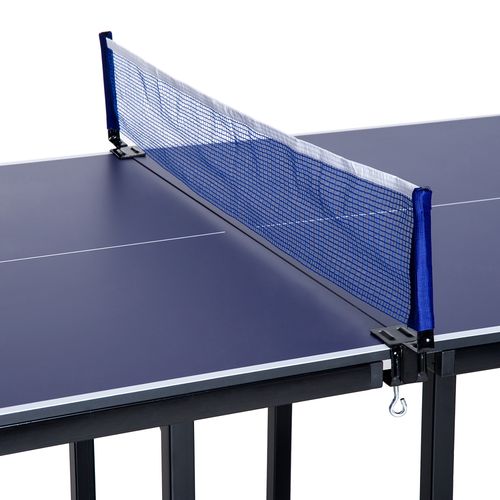 Tennis Table Ping Pong Foldable with Net Game Steel 183cm Indoor, Blue HOMCOM