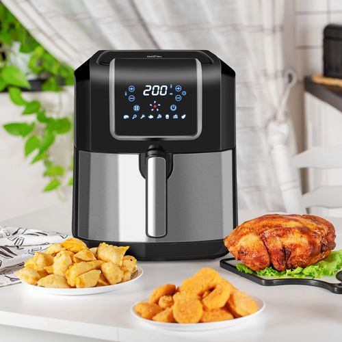 Air Fryer 1700W 6.5L with Digital Display Timer for Low Fat Cooking HOMCOM