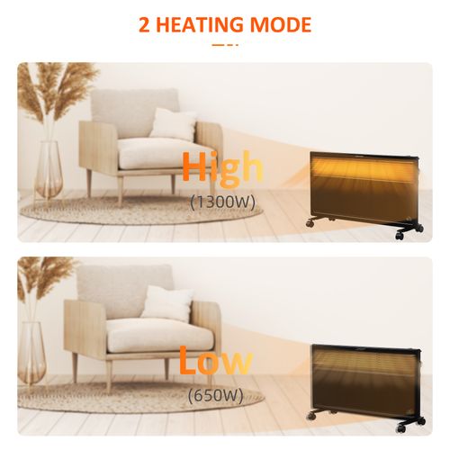 Convector Radiator Heater Freestanding or Wall-mounted Portable Electric Heating