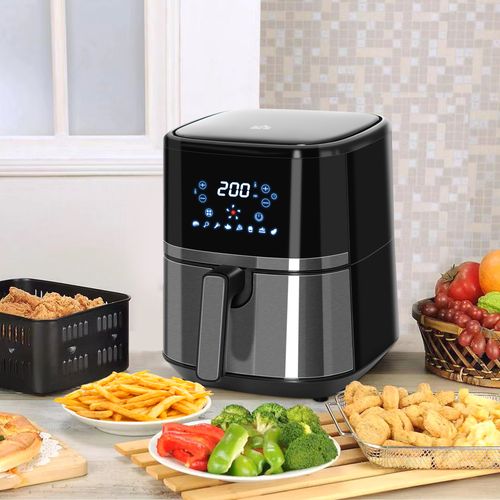 Air Fryer 4.5L 1500W with Digital Display Rapid Air Circulation Timer HOMCOM