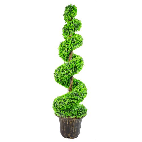 120cm Purple Large Leaf Spiral with Decorative Planter