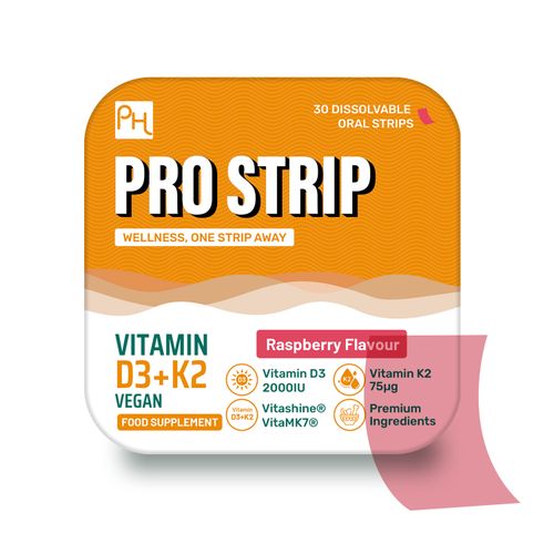 PROSTRIP®️ Vitamin D3 + K2 – 30 Oral Vegan Strips