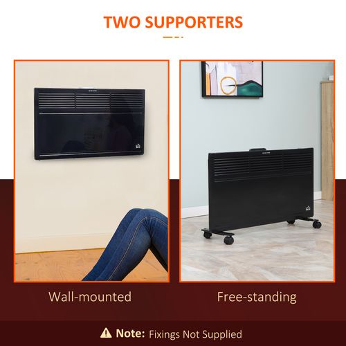 Convector Radiator Heater Freestanding or Wall-mounted Portable Electric Heating